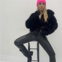 pelliccia con zip saturno